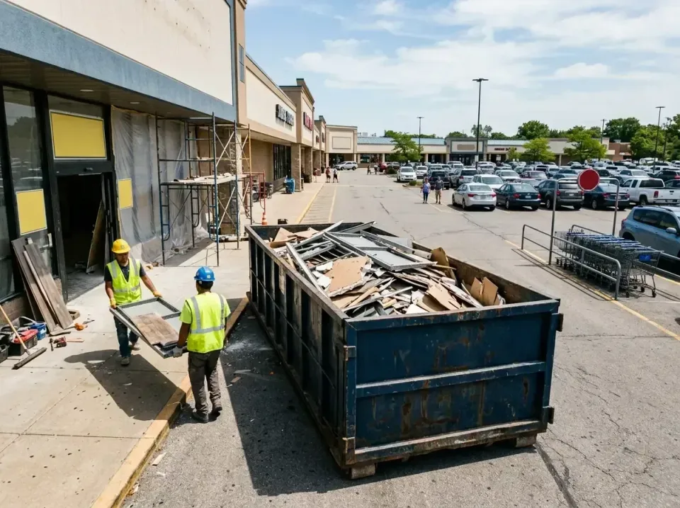 retail-store-renovation-debris-003 — frequently asked questions, Roll-off Dumpster Rentals in Fate, TX